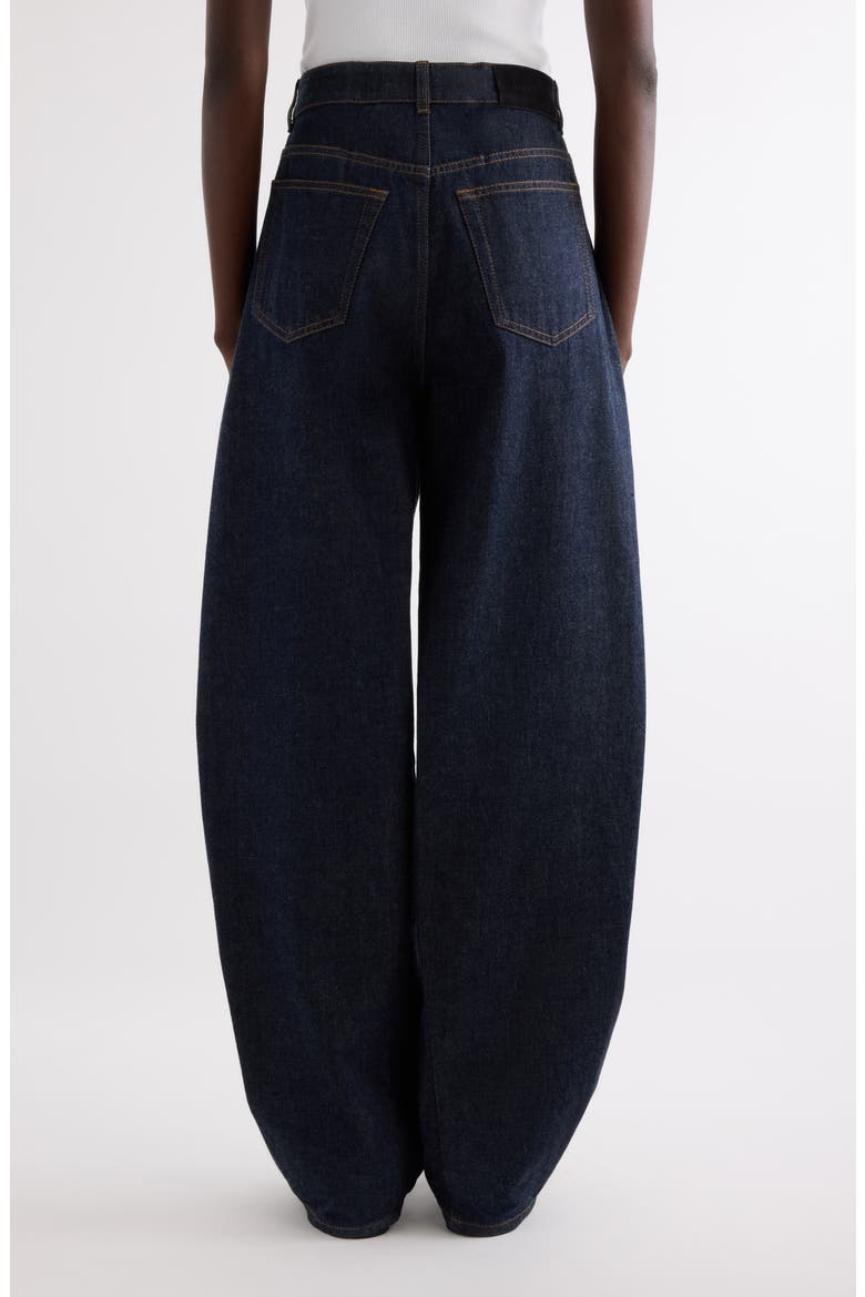 Coccon Denim Trousers, Alternate, color, DARK BLUE