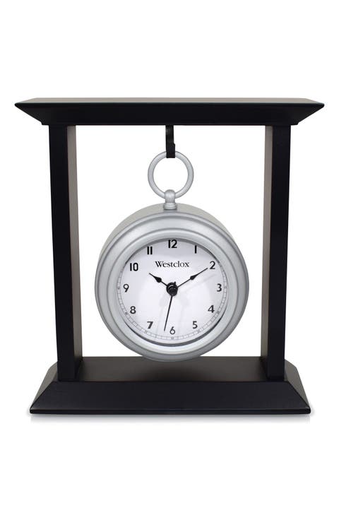 MDF and Metal Mantel Clock
