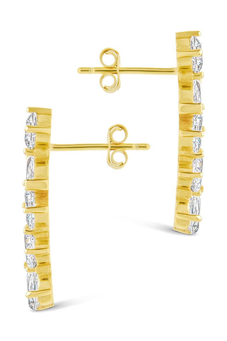 Blythlyn Cubic Zirconia Drop Earrings, Alternate, color, GOLD