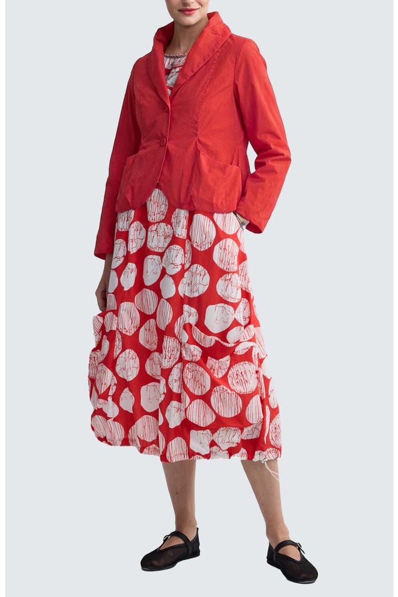 Dorelle Solid Balloon Jacket, Alternate, color, Mandarin Red