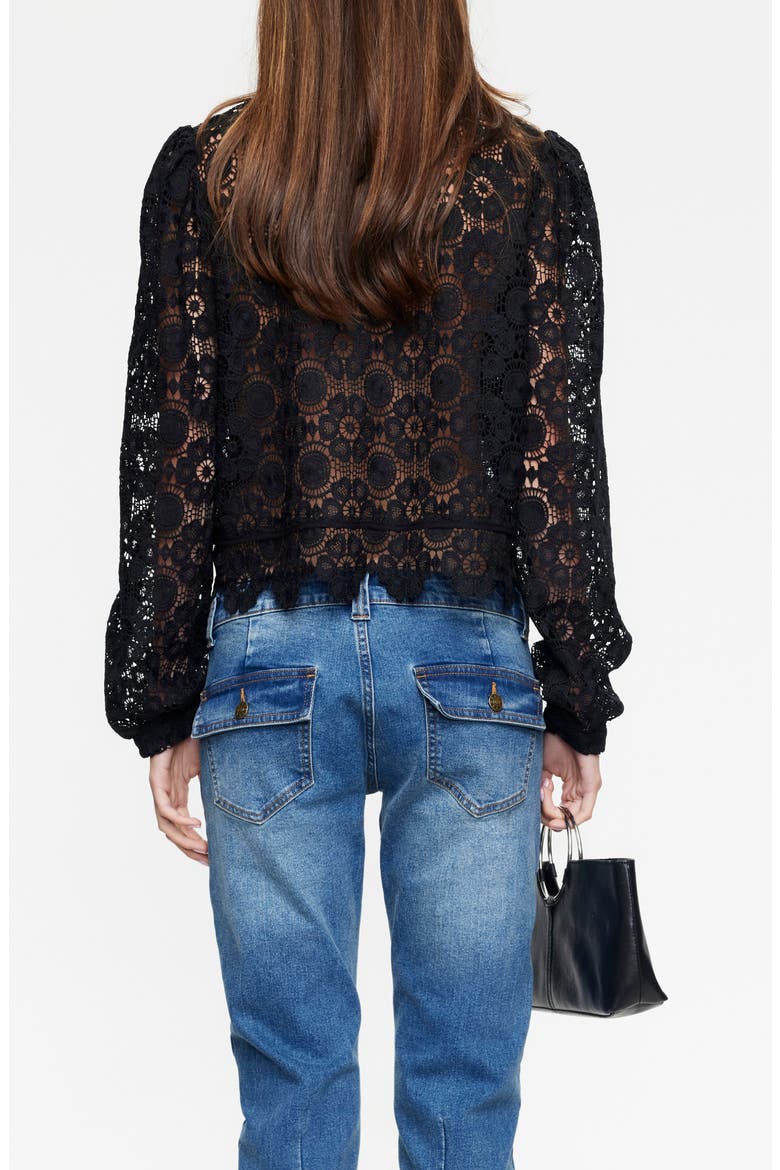 Overtime Lace Top, Alternate, color, NOIR