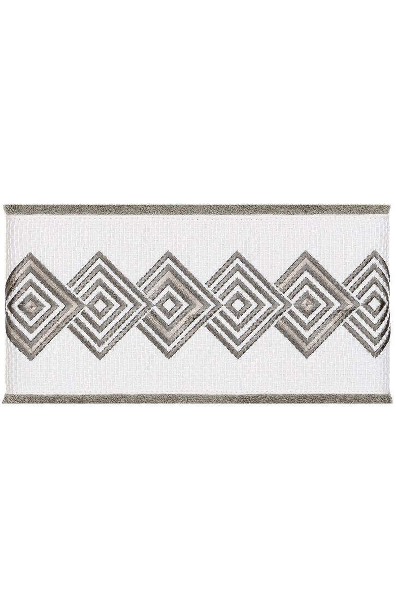 Linum Home Textiles Noah Embellished Bath Towel - Dark Grey, Alternate, color, Dark Grey