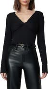 Joe's Ava Twist V-Neck Long Sleeve Top
