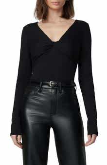 Joe's Ava Twist V-Neck Long Sleeve Top