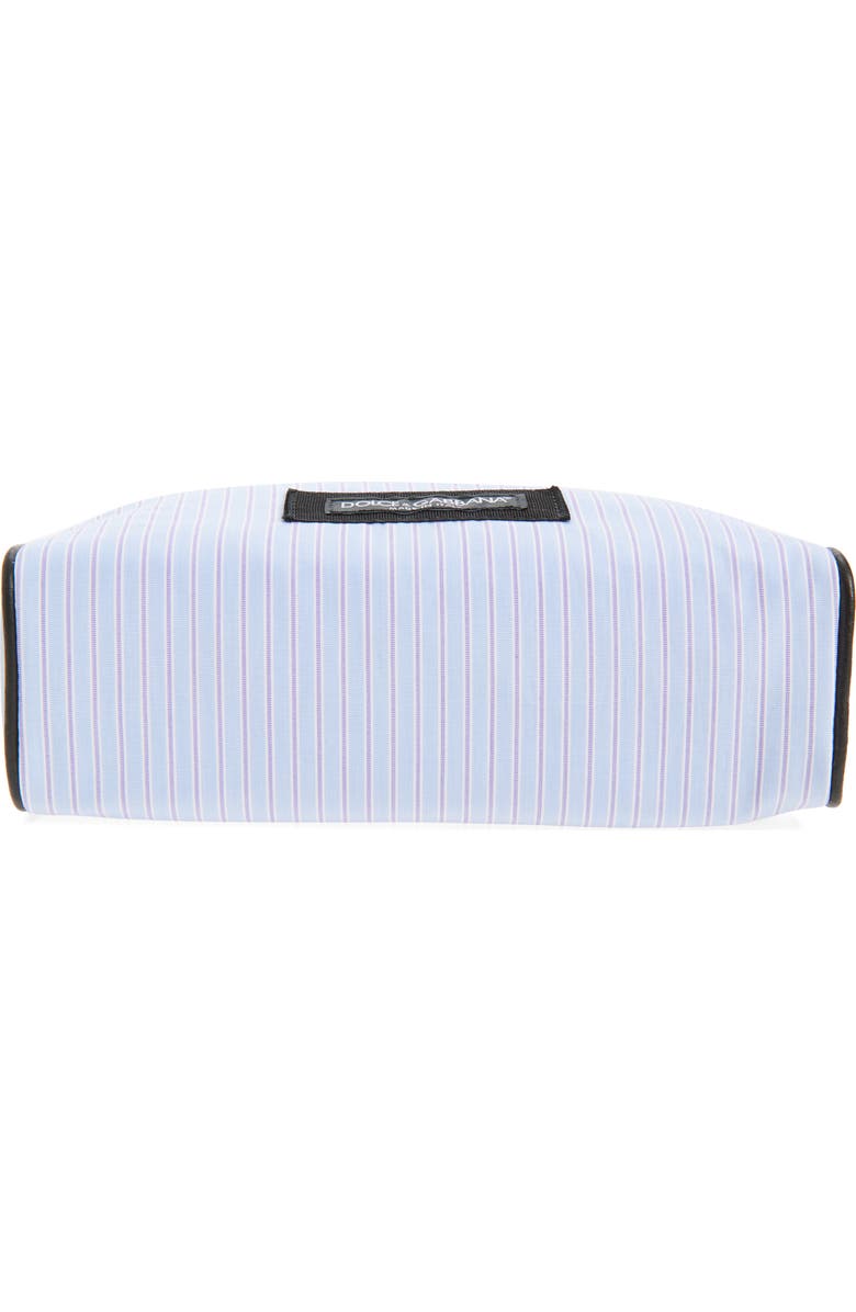 Dolce&Gabbana Stripe Poplin Bag, Alternate, color, Multicolor Azzurro