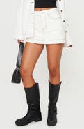 Princess Polly Katlynne Denim Miniskort