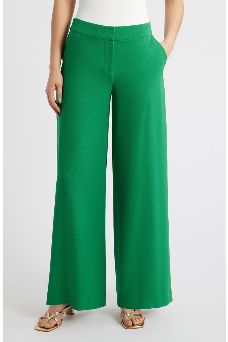 Wide Leg Pants, Main, color, EMERALD