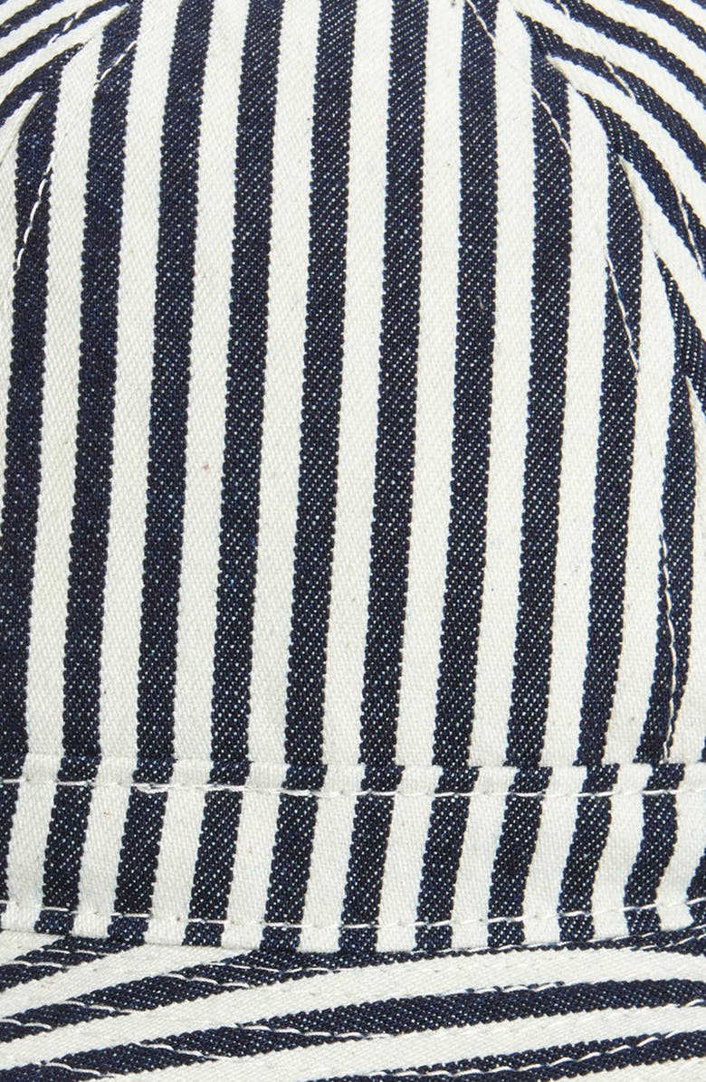 BEAMS Stripe Cotton Bucket Hat, Alternate, color, Hickory Stripe