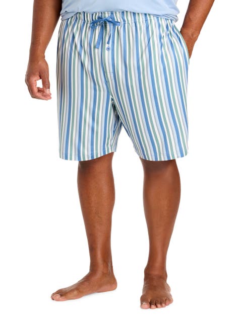 Big & Tall Performance Striped Lounge Shorts