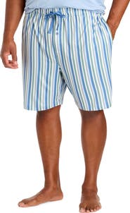Harbor Bay by DXL Big & Tall Performance Striped Lounge Shorts