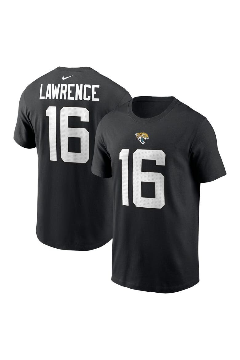 Men's Nike Trevor Lawrence Black Jacksonville Jaguars Player Name & Number T-Shirt, Main, color, Black