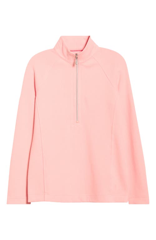 Tommy Bahama New Aruba Stretch Cotton Half Zip Pullover In Pink