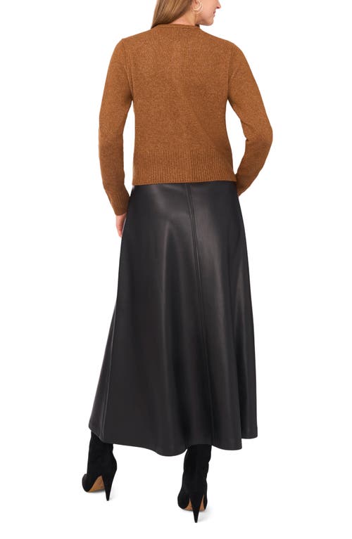 Vince Camuto Button-up Cardigan In Brown