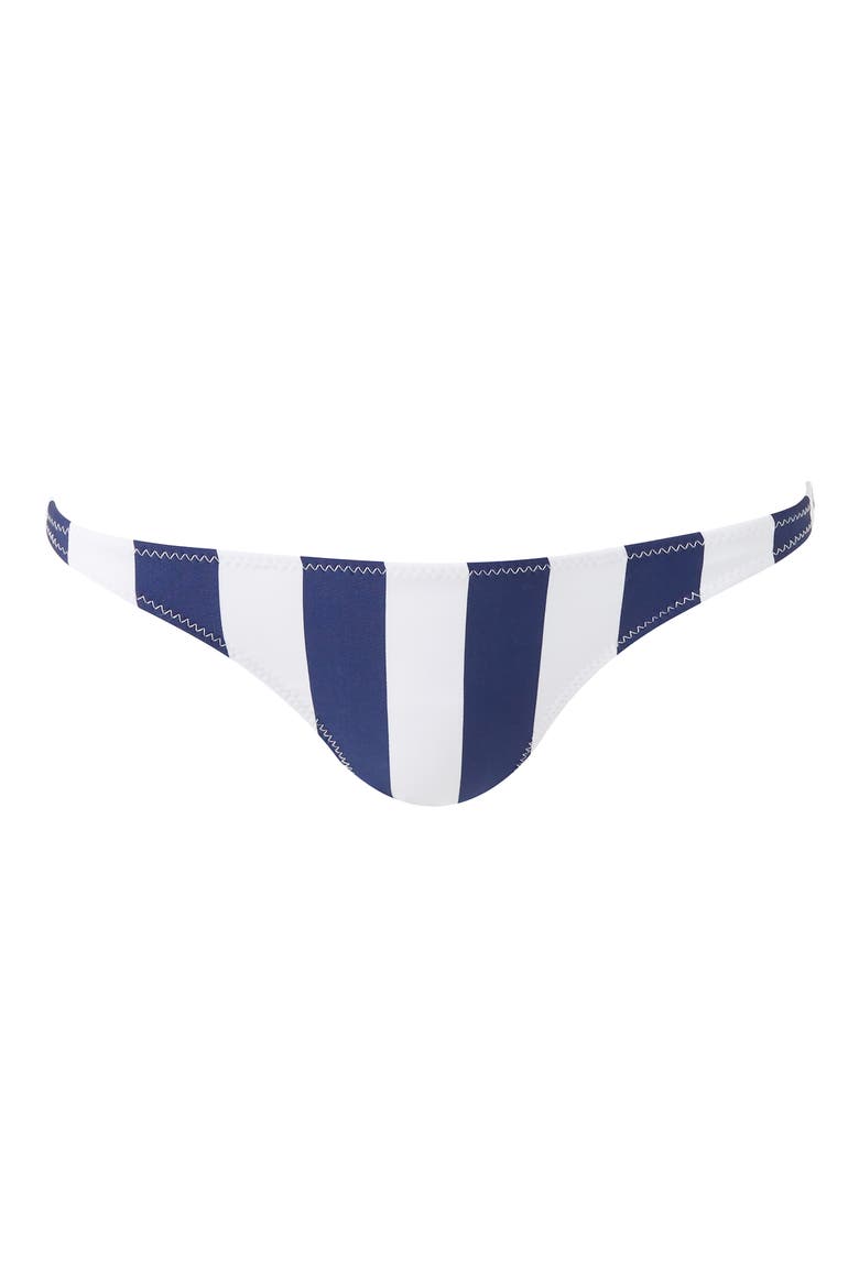 Ponza Stripe Hipster Bikini Bottoms, Alternate, color, NAVY STRIPE