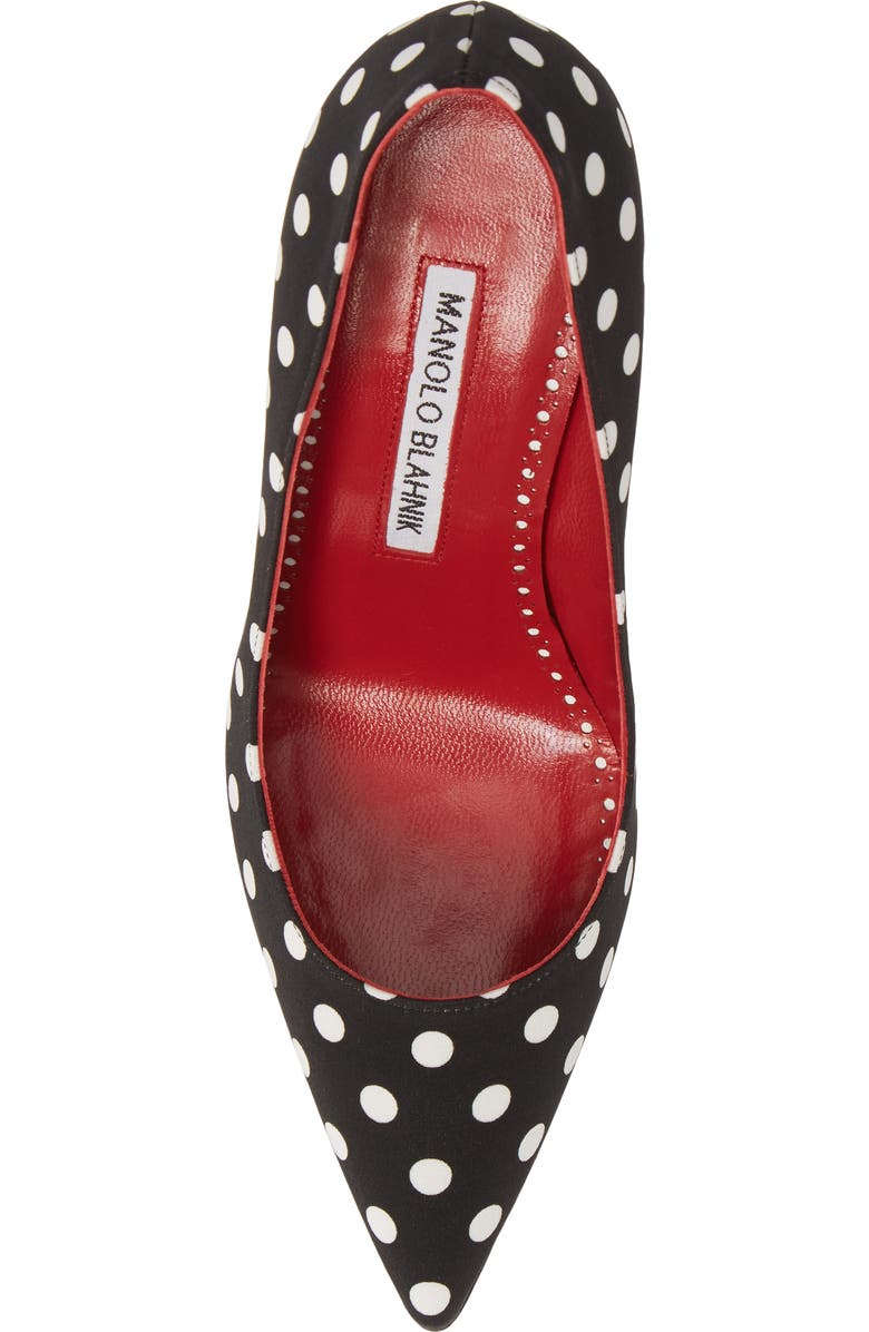 Manolo Blahnik BB Polka Dot Pump, Alternate, color,