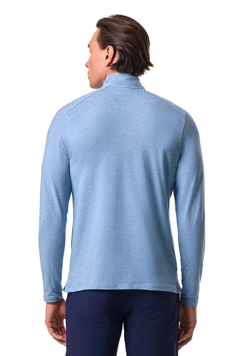 Men's Sonora Quarter-Zip, UPF 50+ Sun Protection, Alternate, color, Light Blue Heather