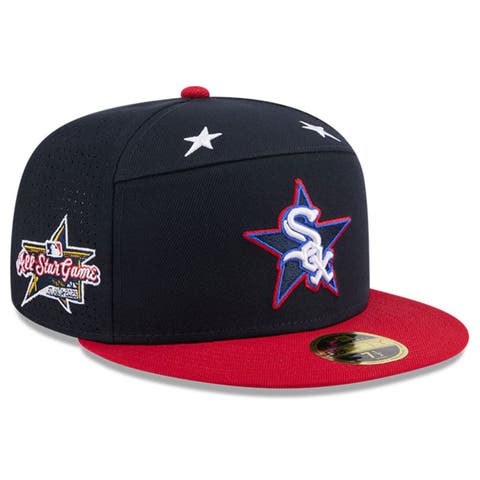 Men's New Era Navy/Red  Chicago White Sox 2025 MLB All-Star Game Workout Side Patch 59FIFTY Fitted Hat