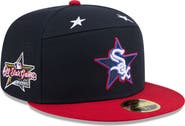 New Era Men's New Era Navy/Red Chicago White Sox 2025 MLB All-Star Game Workout Side Patch 59FIFTY Fitted Hat