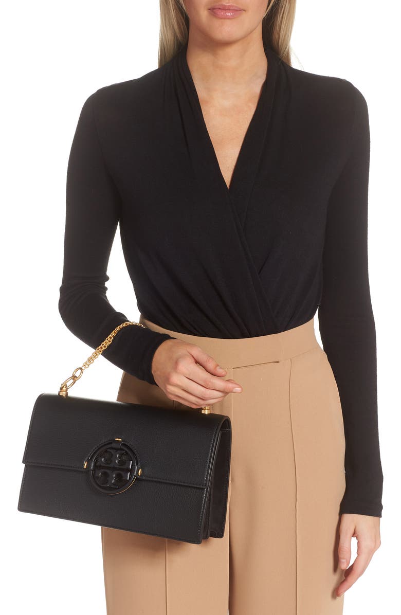 Tory Burch Miller Leather Shoulder Bag, Alternate, color,