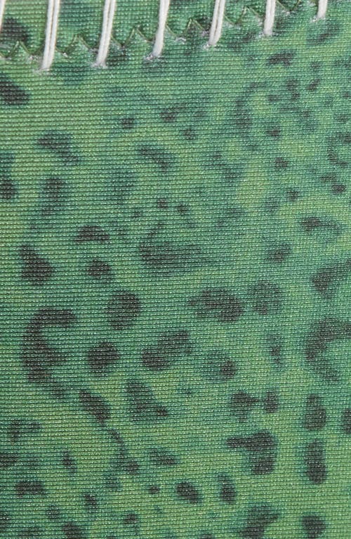 Kulani Kinis Blanket Stitch High Leg Vintage Bikini Bottoms In Green