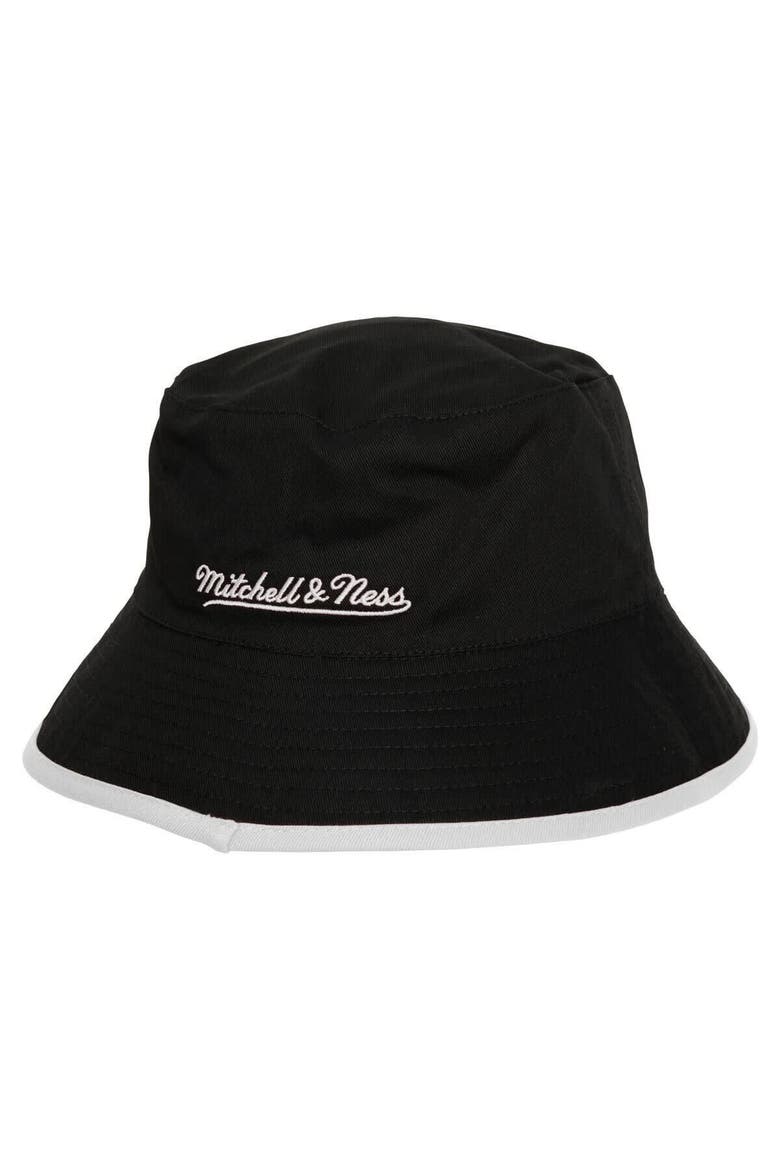 Men's Mitchell & Ness Black/Blue Golden State Warriors Flip It Reversible Bucket Hat, Alternate, color, Black
