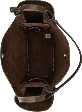Medium Api Cow Print Genuine Calf Hair Bucket Bag