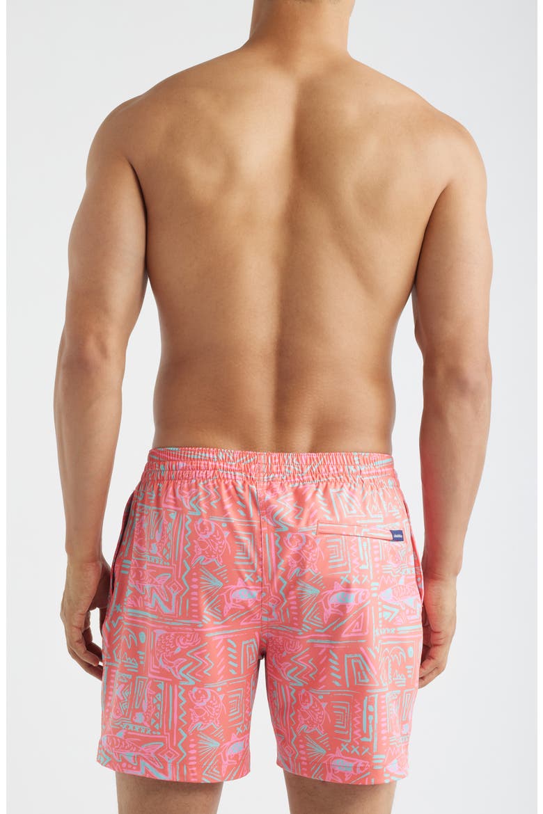 Pyramid Poolside Lined 5.5-Inch Swim Trunks, Alternate, color, CORAL