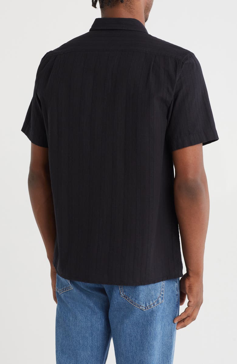 Ezekiel Harbor Short Sleeve Button-Down Shirt, Alternate, color, Black