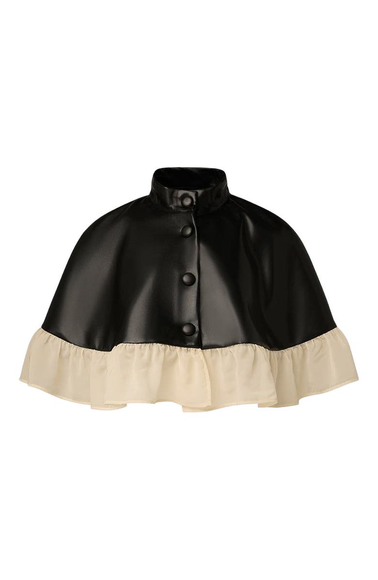 WeWoreWhat Ruffle Cropped Cape, Alternate, color, 
