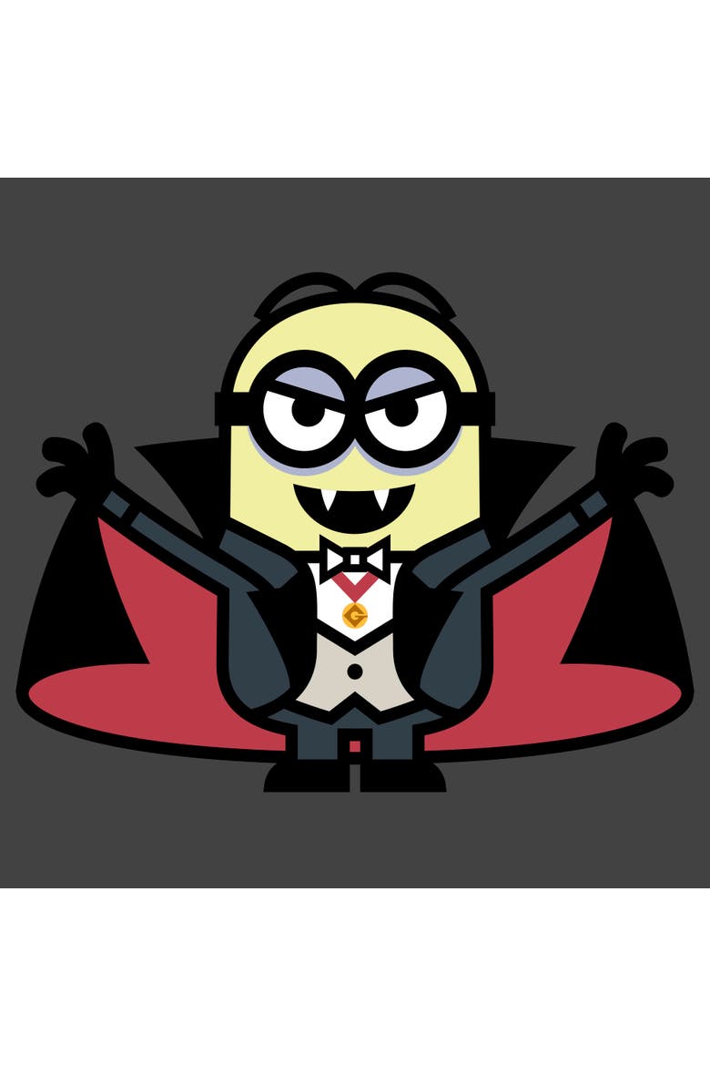 Boy's Despicable Me Minions Dracula  Graphic T-Shirt, Alternate, color, Charcoal
