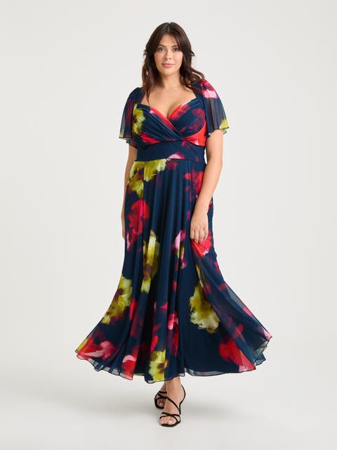 Kemi Bolero Wrap Bodice Maxi Gown