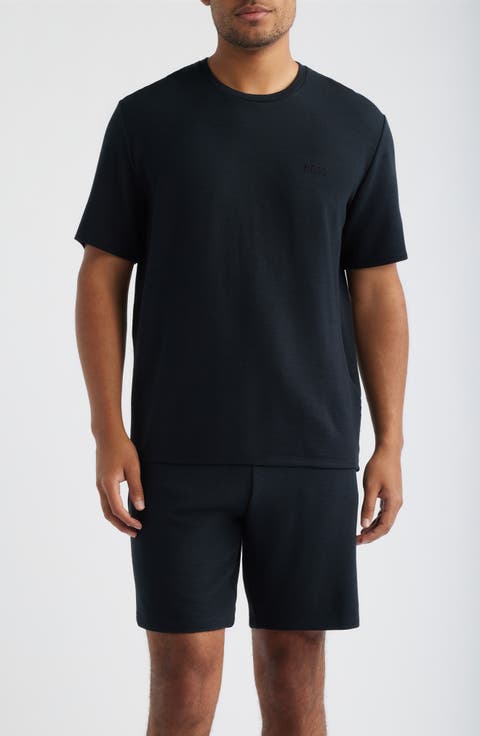 Rib Modal T-Shirt & Pajama Shorts Set
