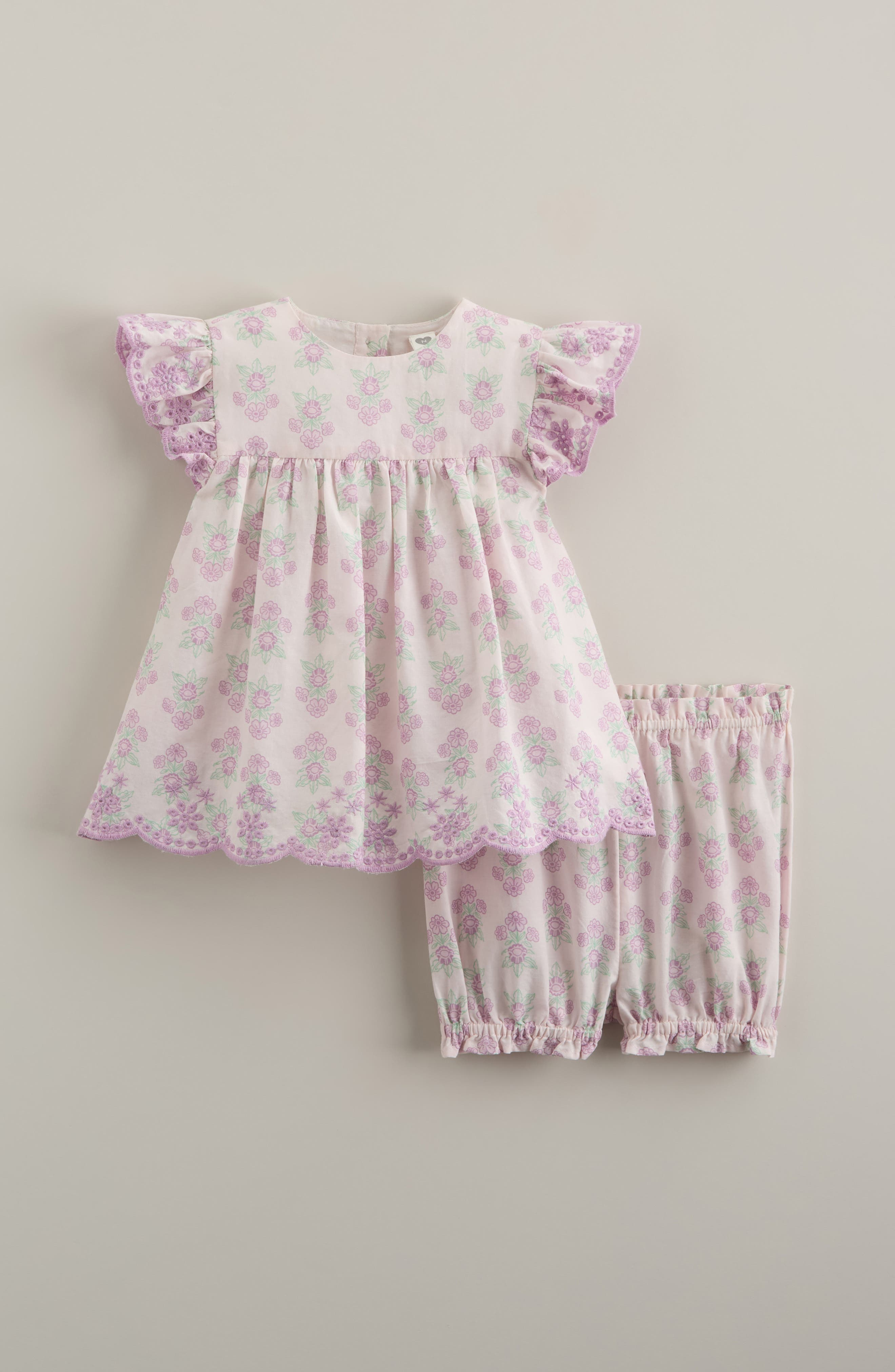 selected PURPLE TINT STAMPED FLORAL
