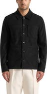 Manière De Voir Thomas Suede Long Sleeve Shirt