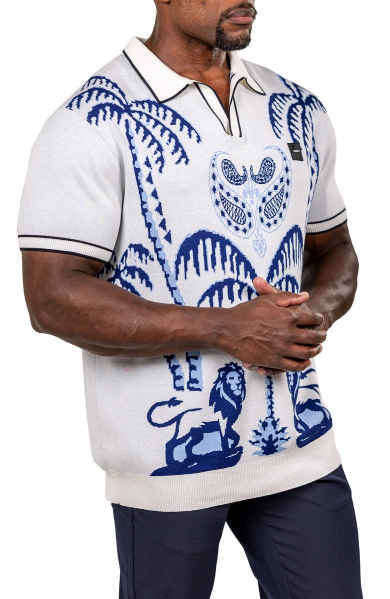 Maceoo Ascension Relaxed Polo, Alternate, color, White