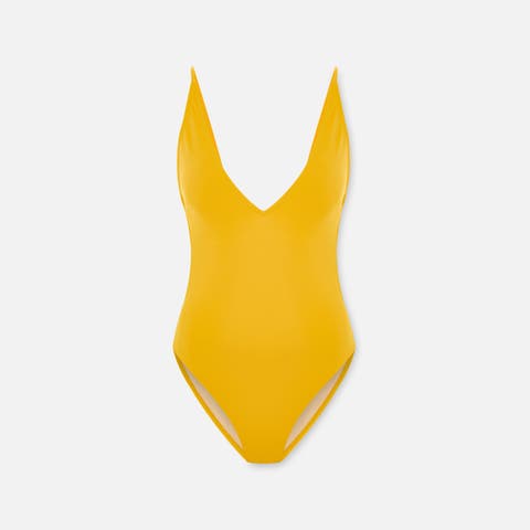 Low Back V Neck Swimsuit