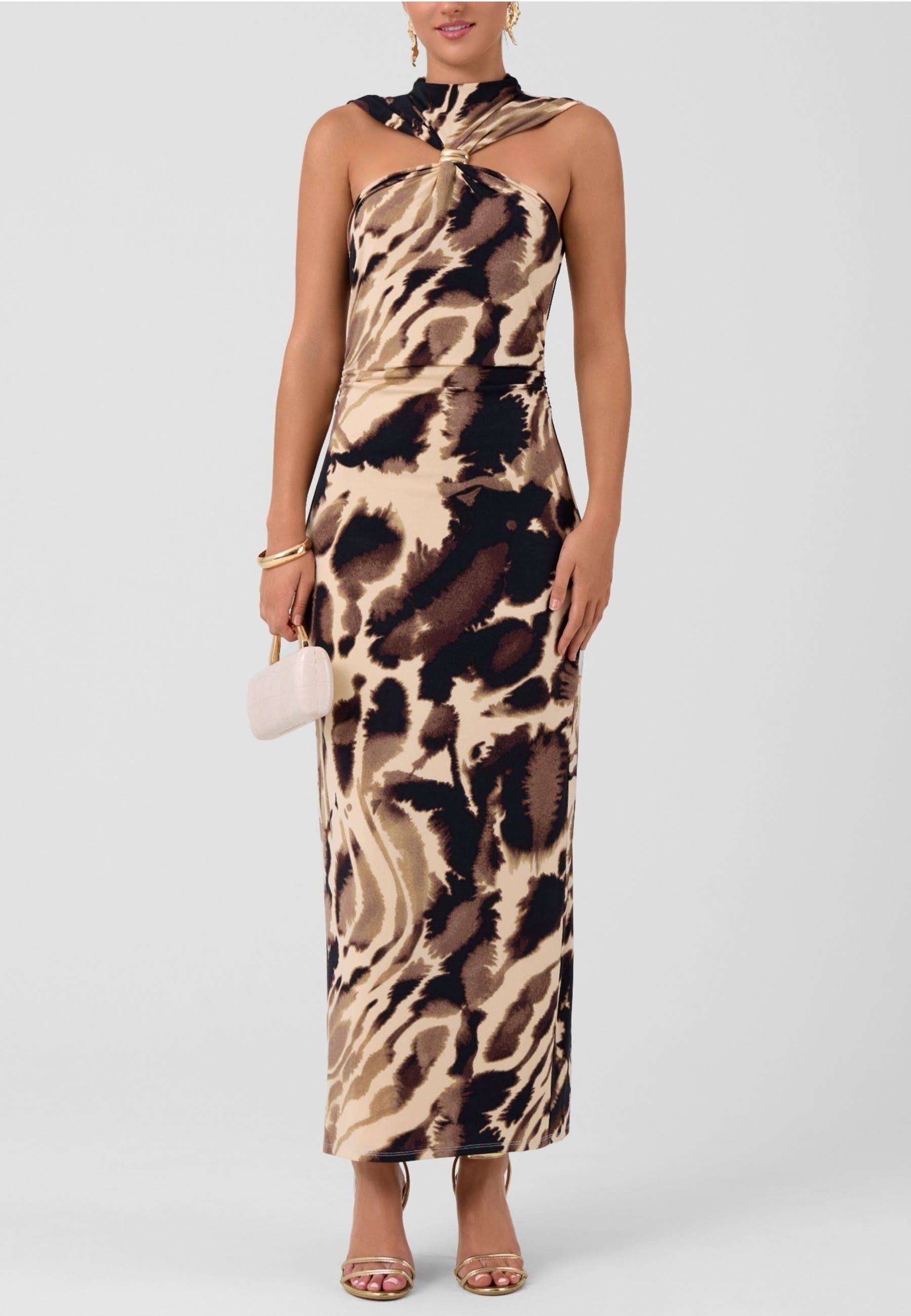 Cream Black Print