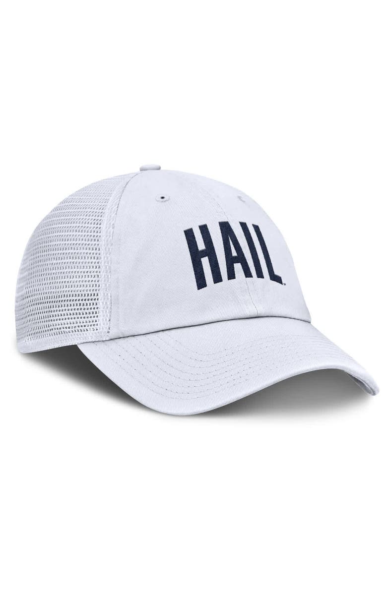 Jordan Brand Men's Jordan Brand White Michigan Wolverines Club Campus Trucker Adjustable Hat, Alternate, color, White