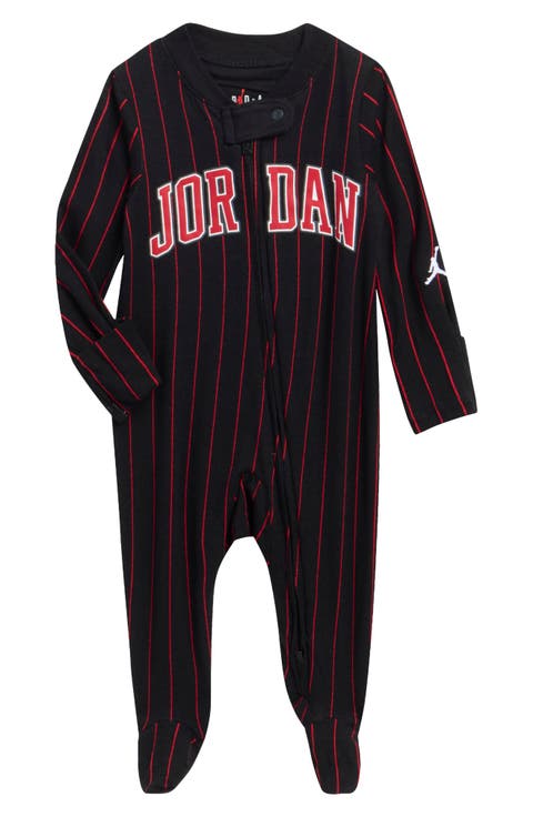 Pinstripe Footed Coverall