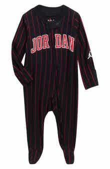 Pinstripe Footed Coverall