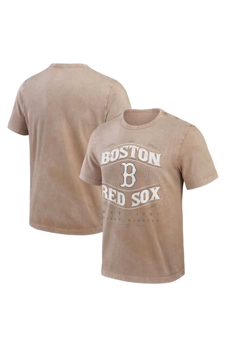 Darius Rucker Collection by Fanatics Men's Darius Rucker Collection by Fanatics Tan Boston Red Sox Sun Faded T-Shirt, Alternate, color, Tan