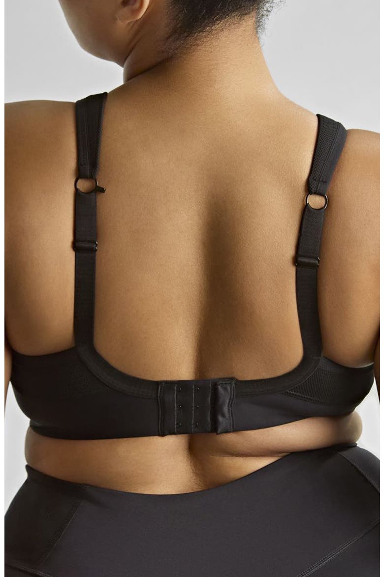 Sculptresse Activate Underwire Unlined Sports Bra, Alternate, color, BLACK