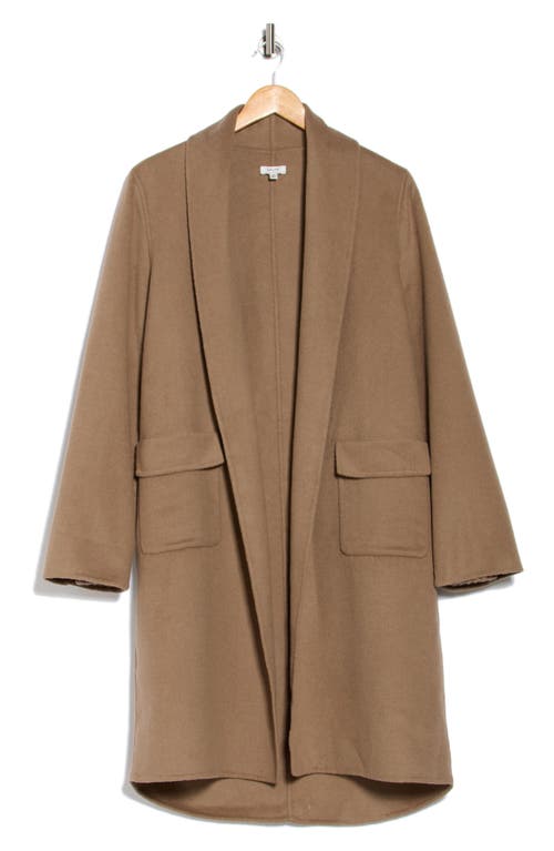 Splendid X Cella Jane Icon Shawl Collar Coat In Brown