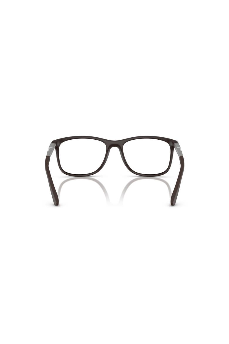 53mm Rectangle optical glasses, Alternate, color, Brown