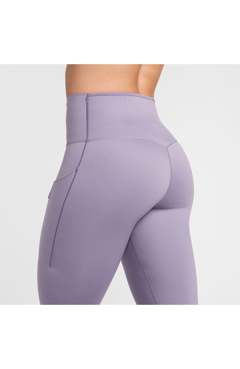 Nike Dri-FIT Go Firm Support High Waist Crop Leggings, Alternate, color, Daybreak/ Black
