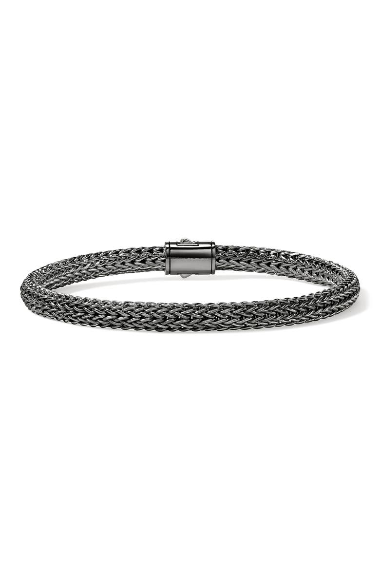 Icon Bracelet, 5mm, Alternate, color, DARKENED SILVER
