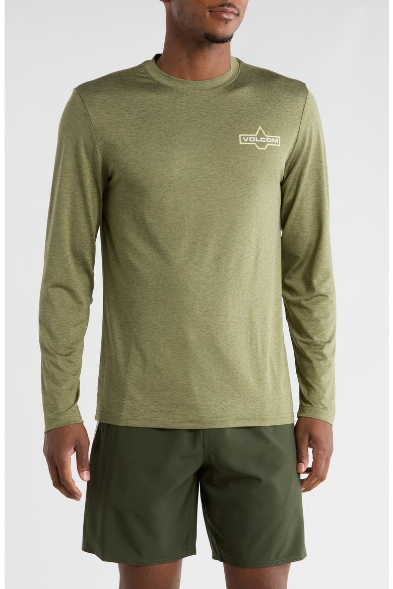 Remy Long Sleeve Swim Shirt, Main, color, WINTER MOSS