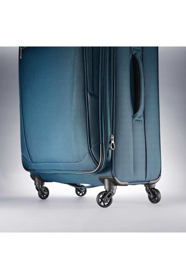 Expandable 25" Spinner Softside Suitcase, Alternate, color, TEAL