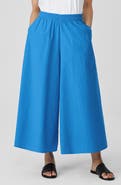 Eileen Fisher Organic Cotton Poplin Ankle Extra Wide Leg Pants