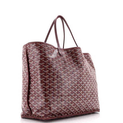 Pre-owned Goyard  Goyard Anjou Reversible Tote Coated Canvas Gm In Red